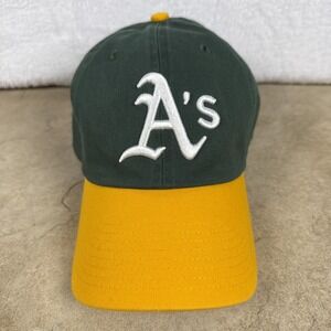 Oakland Athletics Hat Cap Green Gold Adjustable Brass Strap Back MLB Baseball 47